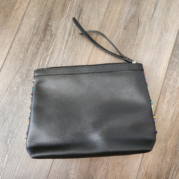 Victoria's Secret Rainbow Sequin Cosmetic Bag Coin Purse - Picture 4 of 6